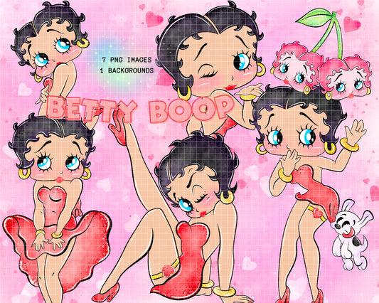 Watercolour Betty Clipart Set