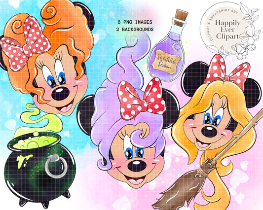 Watercolour Hocus Clipart Set