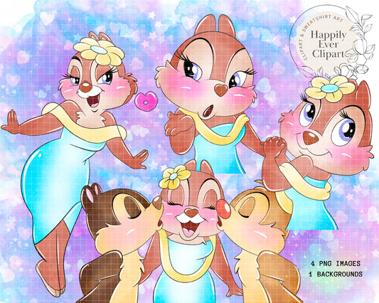 Watercolour Clarice Clipart Cute