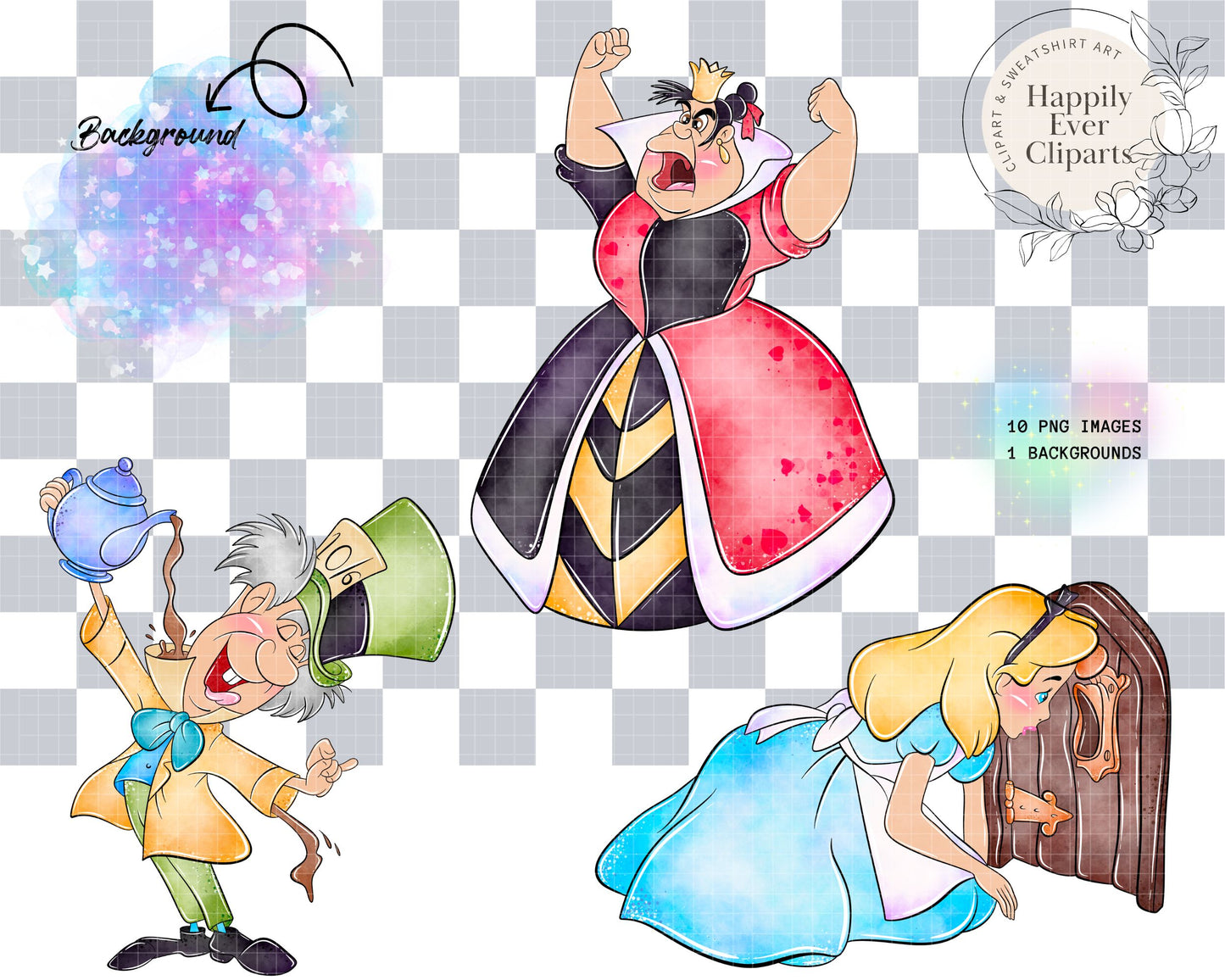 Watercolour Wonderland Clipart Set