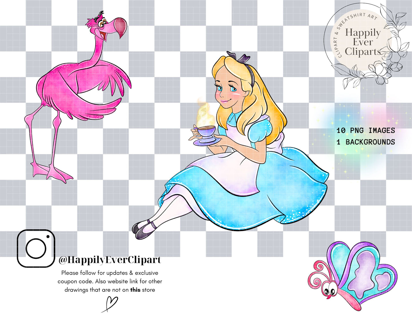 Watercolour Wonderland Clipart Set